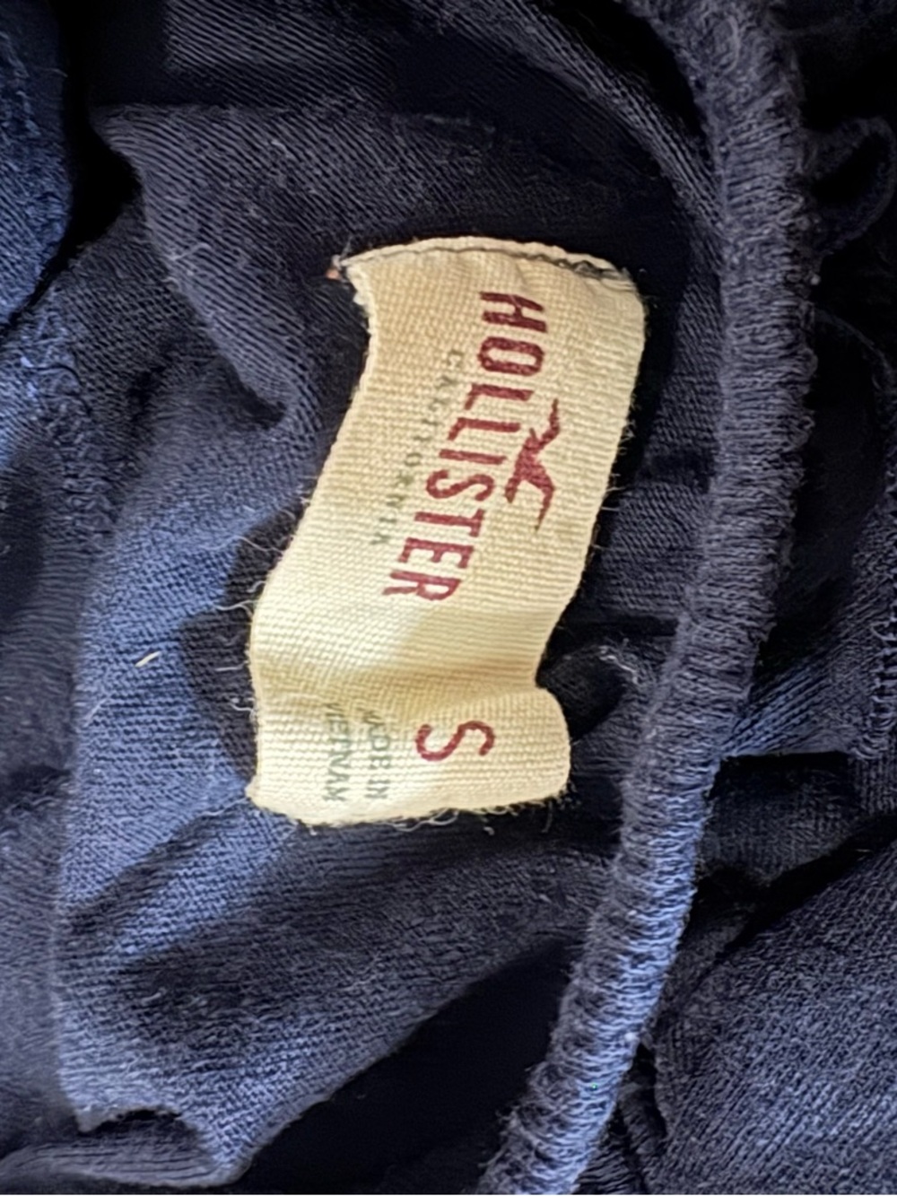 Navy Ruffle Strapless Tube Top - Picture 3 of 3